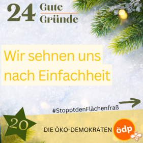 20. Wir sehnen uns nach Einfachheit