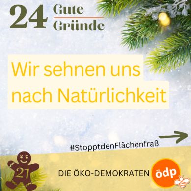 21. Wir sehnen uns nach Natürlichkeit