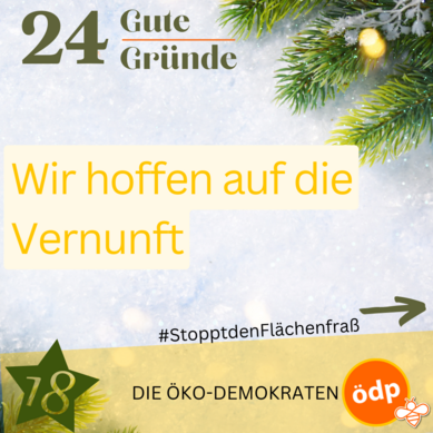 18 Wir hoffen auf die Vernunft