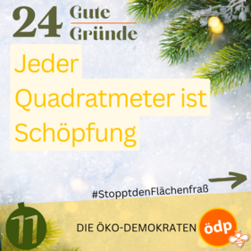 Jeder Quadratmeter ist Schöpfung