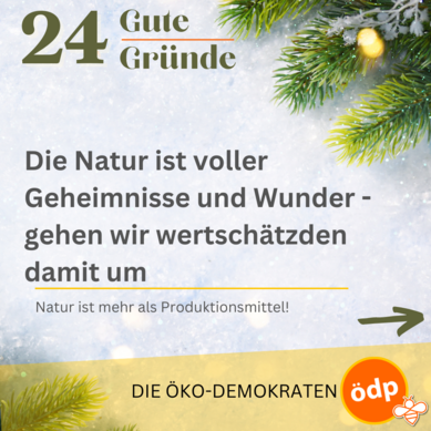 Gehen wir wertschätzend mit der Natur um?