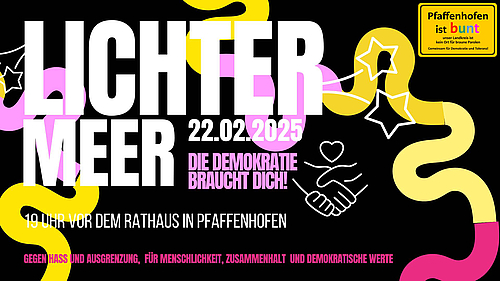 Das Einladungsplakat zu "Lichtermeer"
