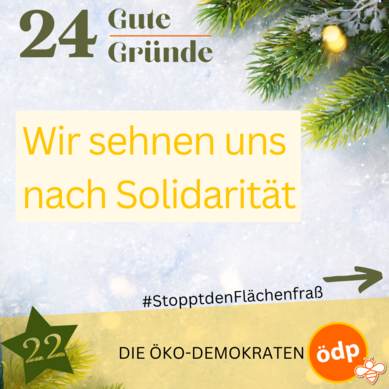 22. Wir sehnen uns nach Solidarität