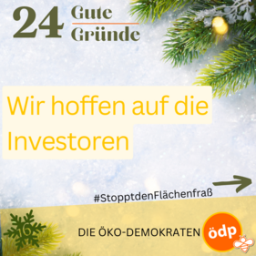 16. Wir hoffen auf die Investoren